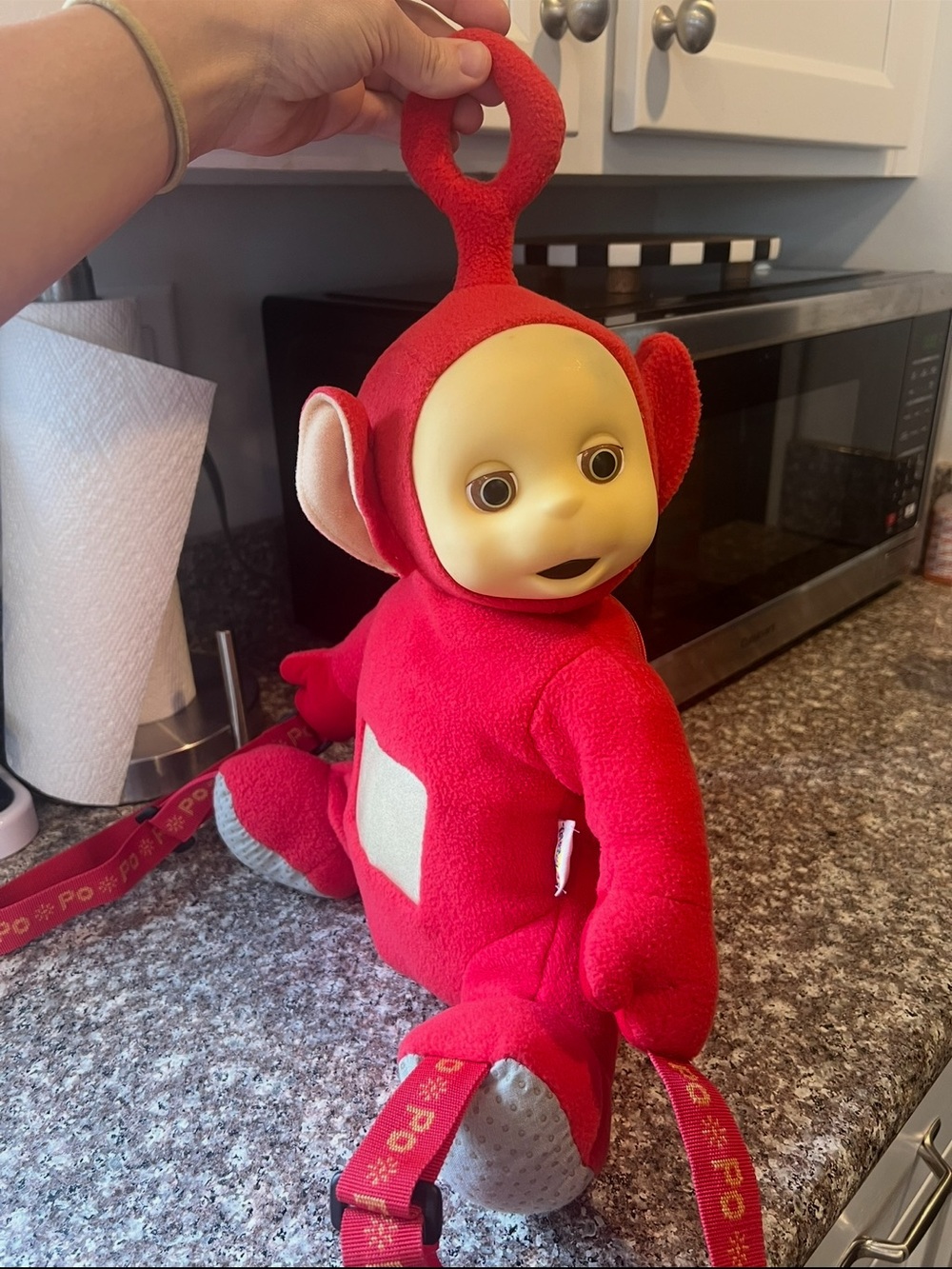 Teletubbies Red Plush Toy - Red Tinky Winky Style Doll